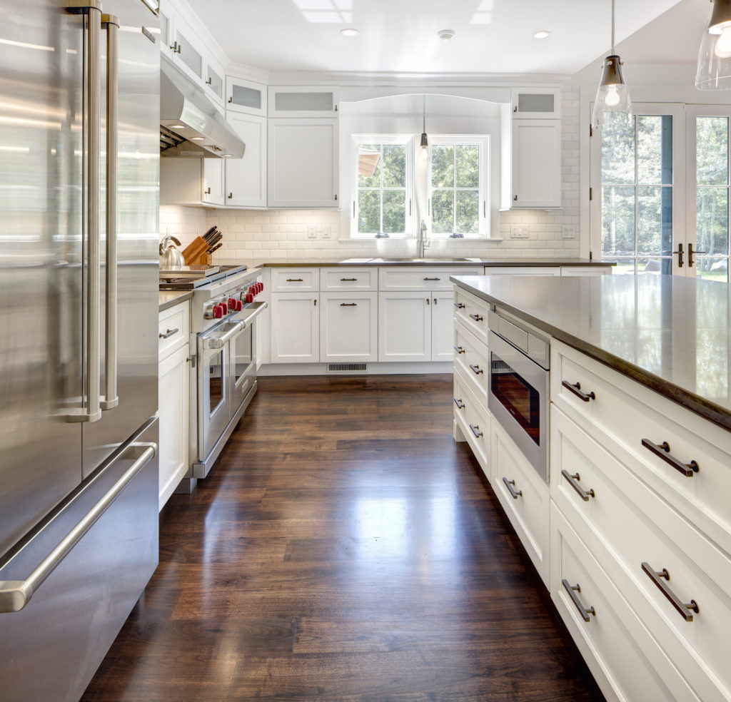 Custom Stained Black Walnut Flooring - Oak and Broad